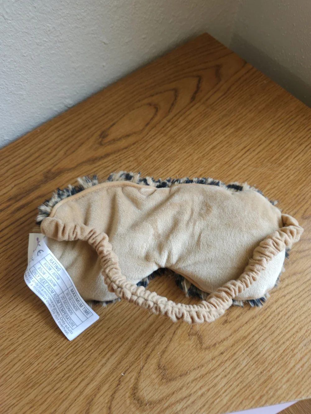 Warmies Heat Cool Eye Mask Leopatd Print Plush